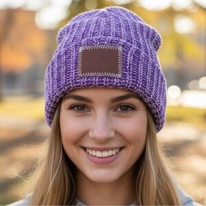 Love‎ Your Melon Purple/Lavender Speckled Knit Beanie